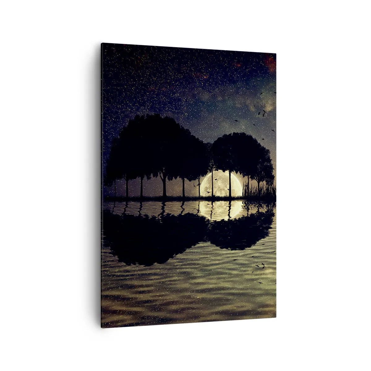 Lærredstryk - Billede på lærred - En nat på kanten af verden - 70x100 cm