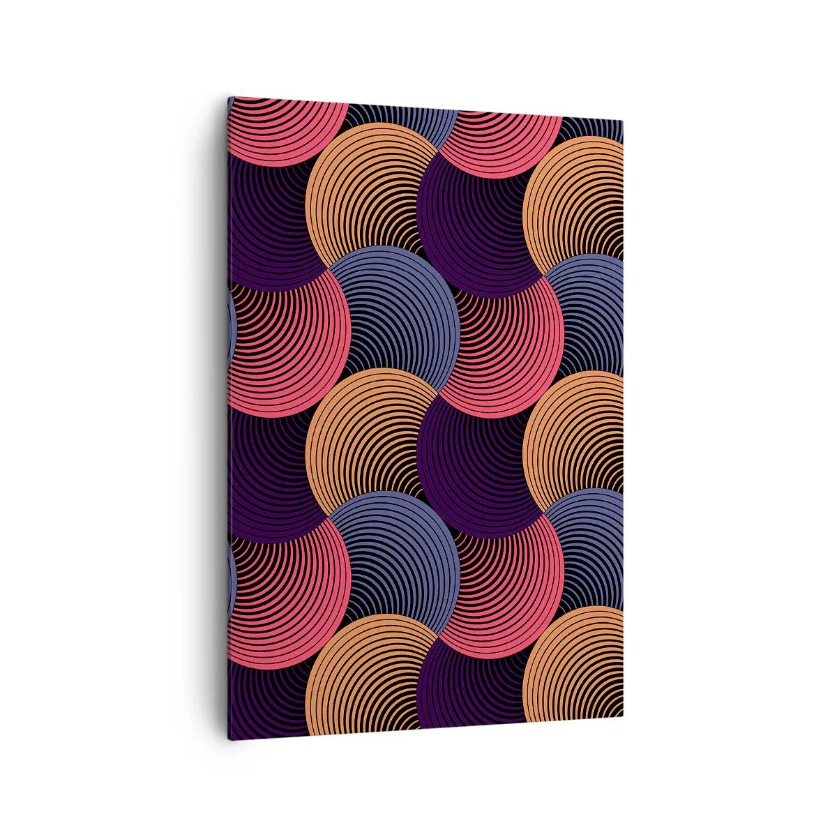 Lærredstryk - Billede på lærred - I en cirkulær rytme - 70x100 cm