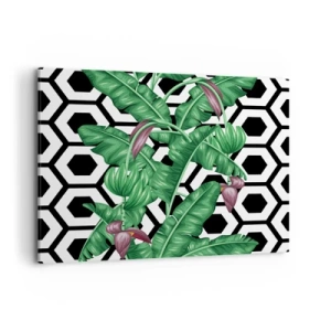 Lærredstryk - Billede på lærred - Symmetrisk komposition fra naturen - 120x80 cm