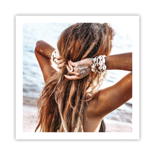 Plakat - Søster af vand og solskin - 60x60 cm