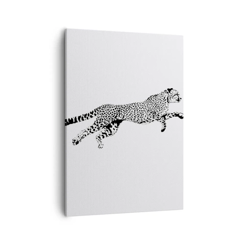 Lærredstryk - Billede på lærred - Den hurtigste på Jorden - 50x70 cm