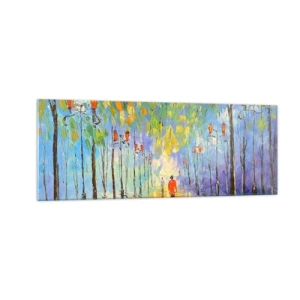 Billede på glas - Nattens sang om regnen - 140x50 cm