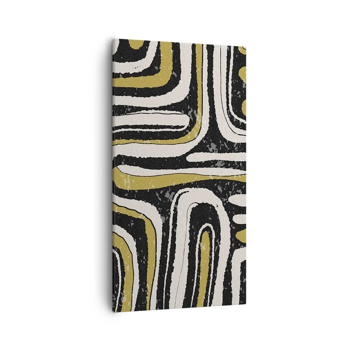 Lærredstryk - Billede på lærred - Komposition: stier og gyder - 55x100 cm