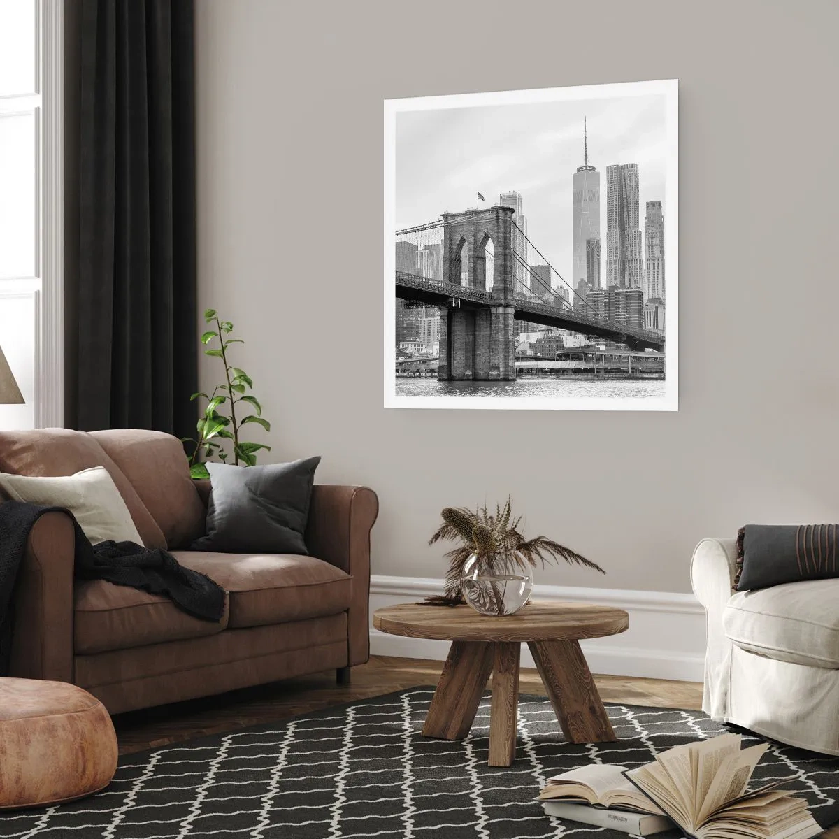 Plakat - New York stemning - 40x40 cm