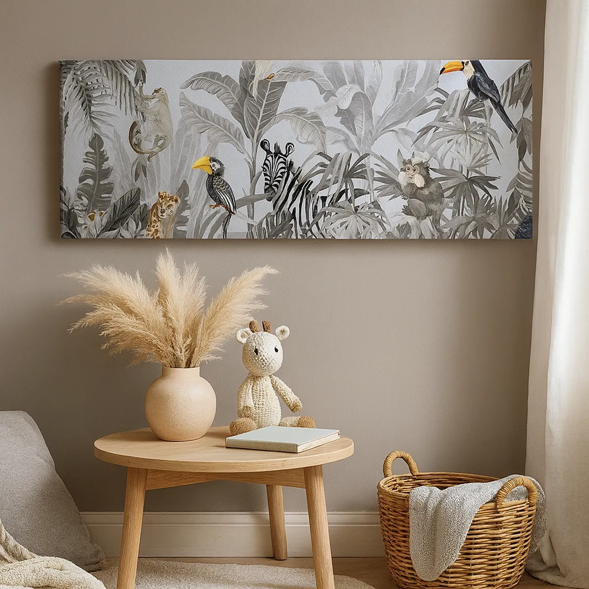 Lærredstryk - Billede på lærred - En afrikansk fabel - 30x30 cm