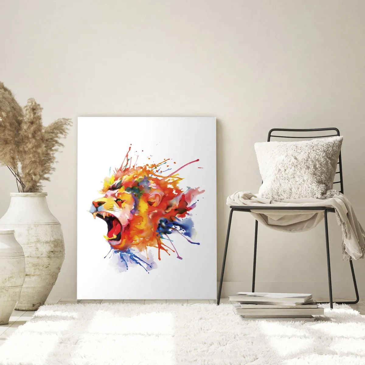 Billede på glas - Eksplodere med vrede  - 50x70 cm