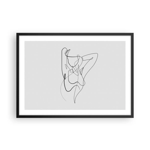 Plakat i sort ramme - Virkelig, hvad er du for en person... - 70x50 cm