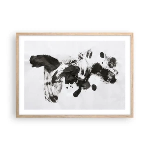 Plakat i ramme af lyst egetræ - En metode i galskaben? - 70x50 cm