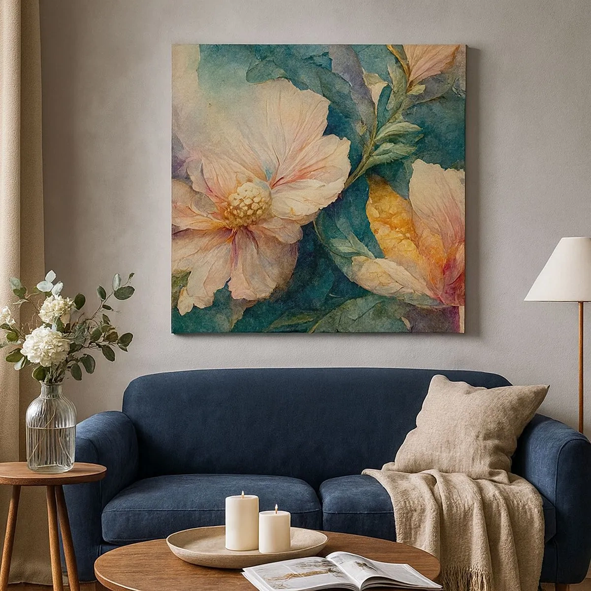 Lærredstryk - Billede på lærred - Subtiliteten selv - 30x30 cm