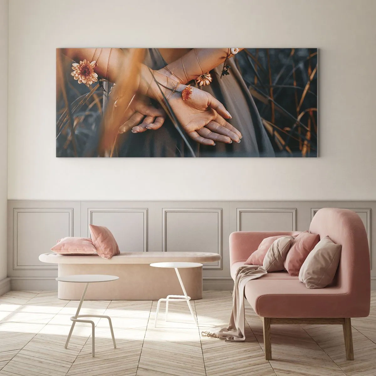 Billede på glas - Forbundet med naturen - 120x50 cm