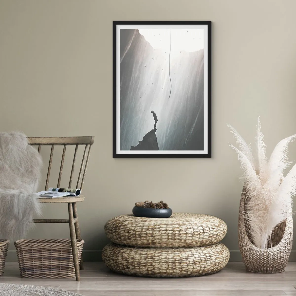 Plakat i sort ramme - Der er altid en vej ud - 70x100 cm