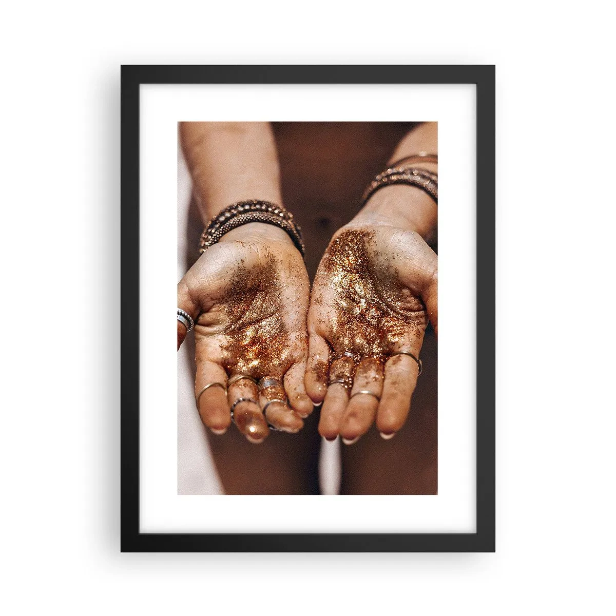 Plakat i sort ramme - En gave til dig - 30x40 cm