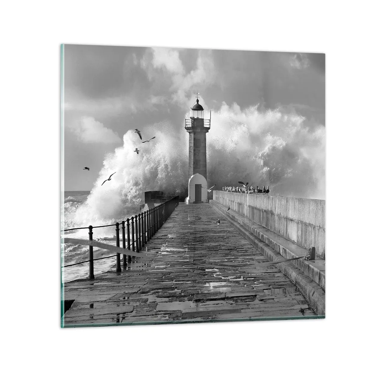 Billede på glas - Frygtløs - 70x70 cm