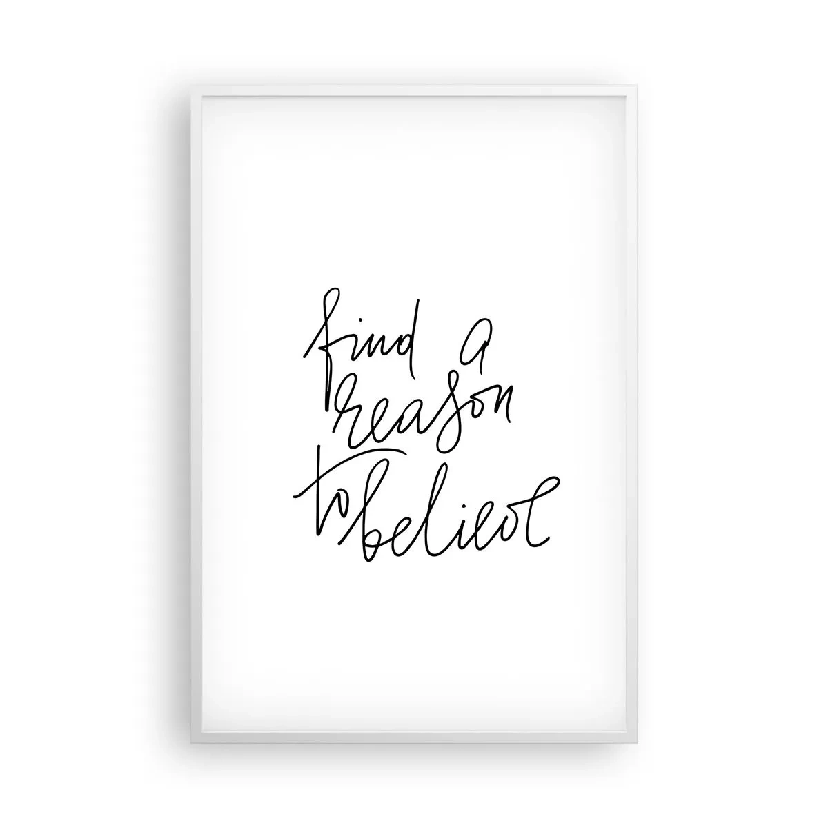 Plakat i hvid ramme - Det er muligt - 61x91 cm