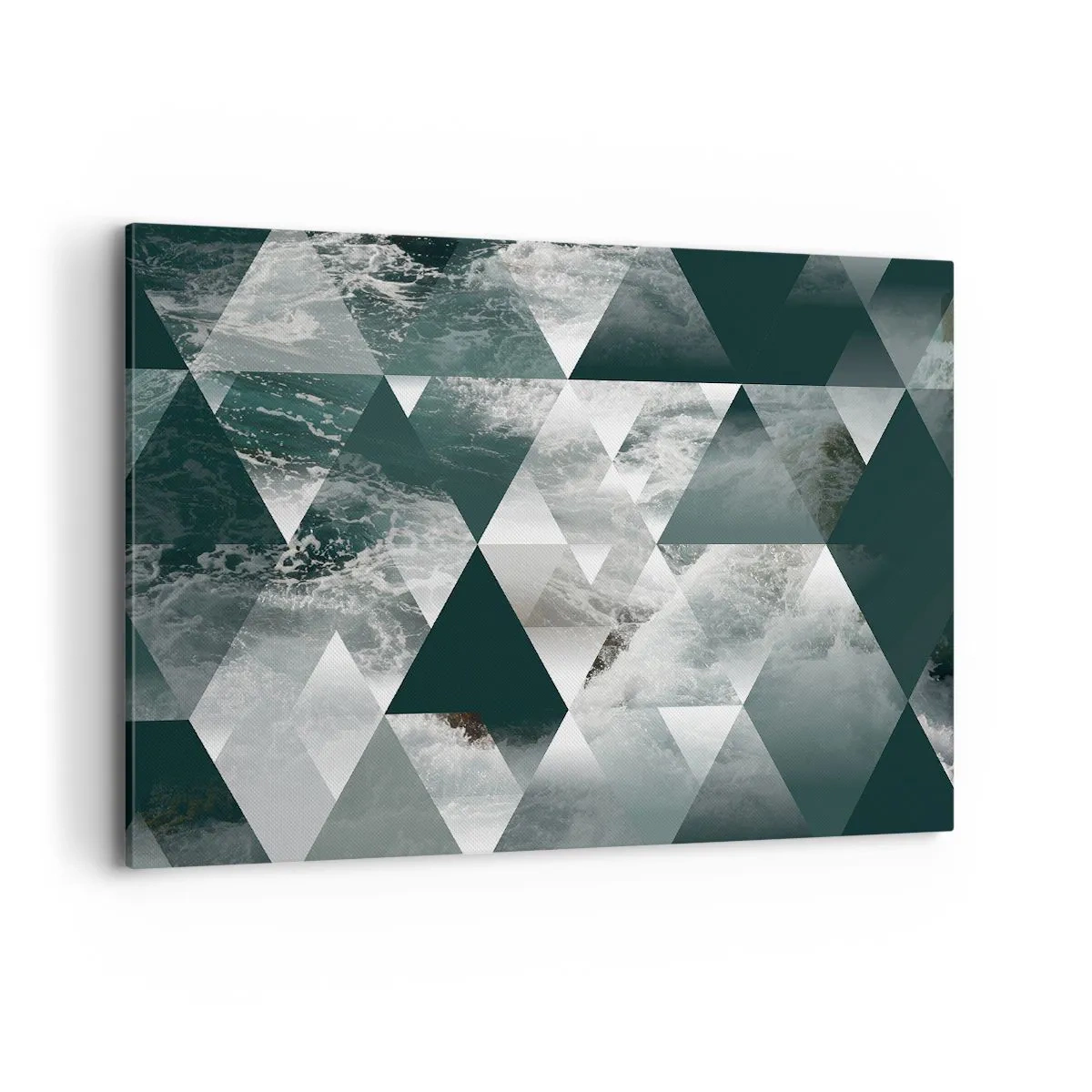Lærredstryk - Billede på lærred - Et krystalperspektiv - 120x80 cm