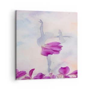 Lærredstryk - Billede på lærred - Delikat som en blomst - 50x50 cm