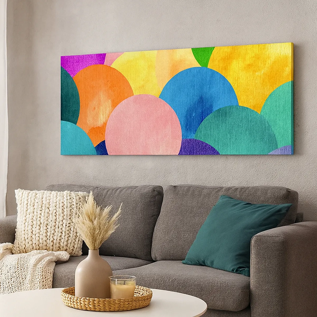 Lærredstryk - Billede på lærred - Den oprindelige fylde af liv - 30x30 cm