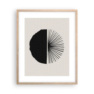 Plakat i ramme af lyst egetræ - En vifte af muligheder - 40x50 cm