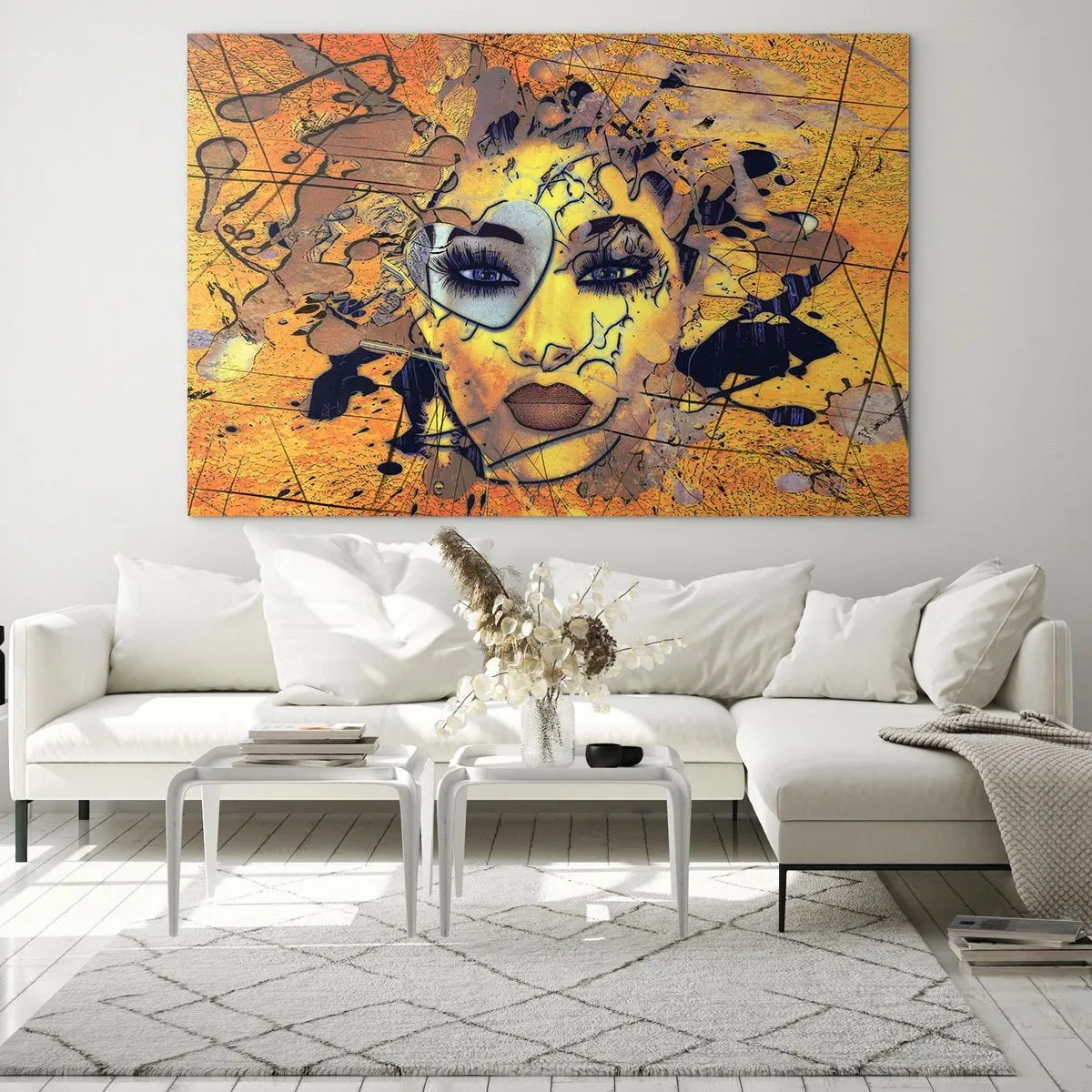 Billede på glas - Solrig skønhed - 120x80 cm