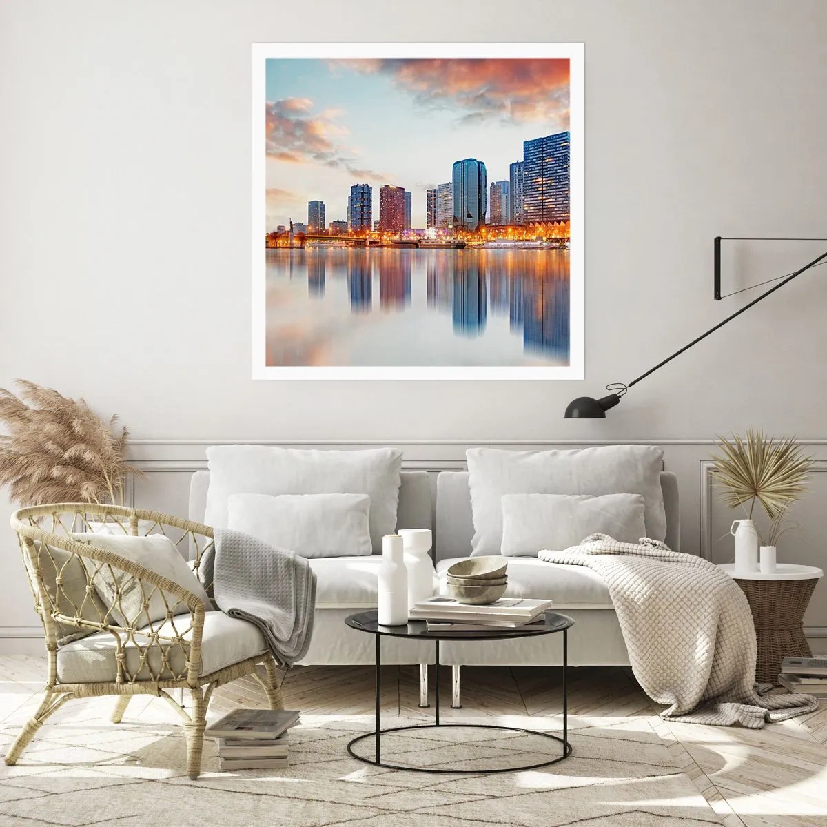 Plakat - Den monumentale ro i Paris - 50x50 cm