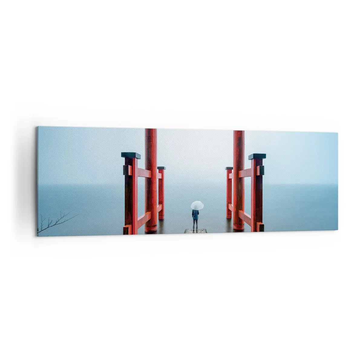 Lærredstryk - Billede på lærred - Japansk drømmeri - 160x50 cm