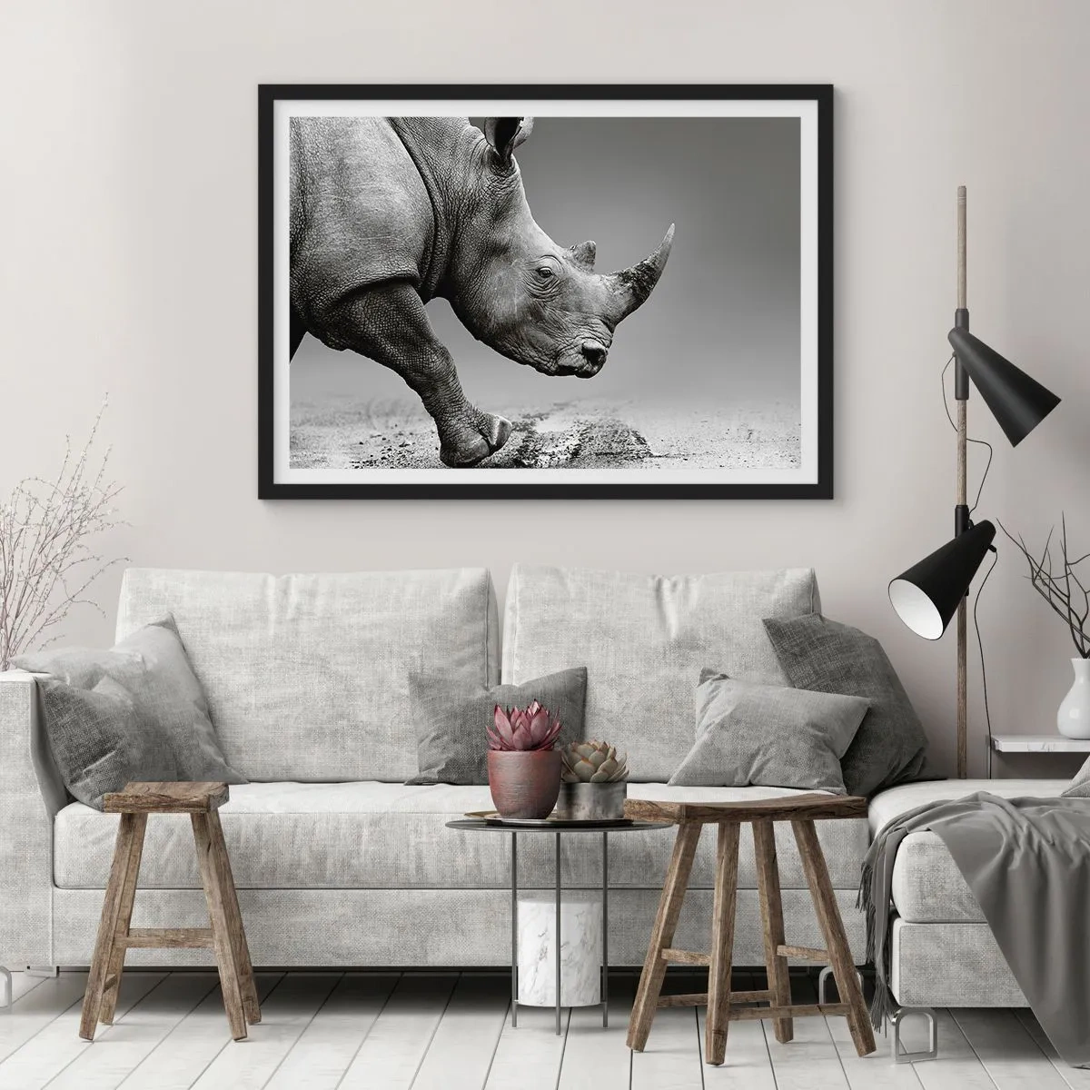 Plakat i sort ramme - En ustoppeli - 40x30 cm