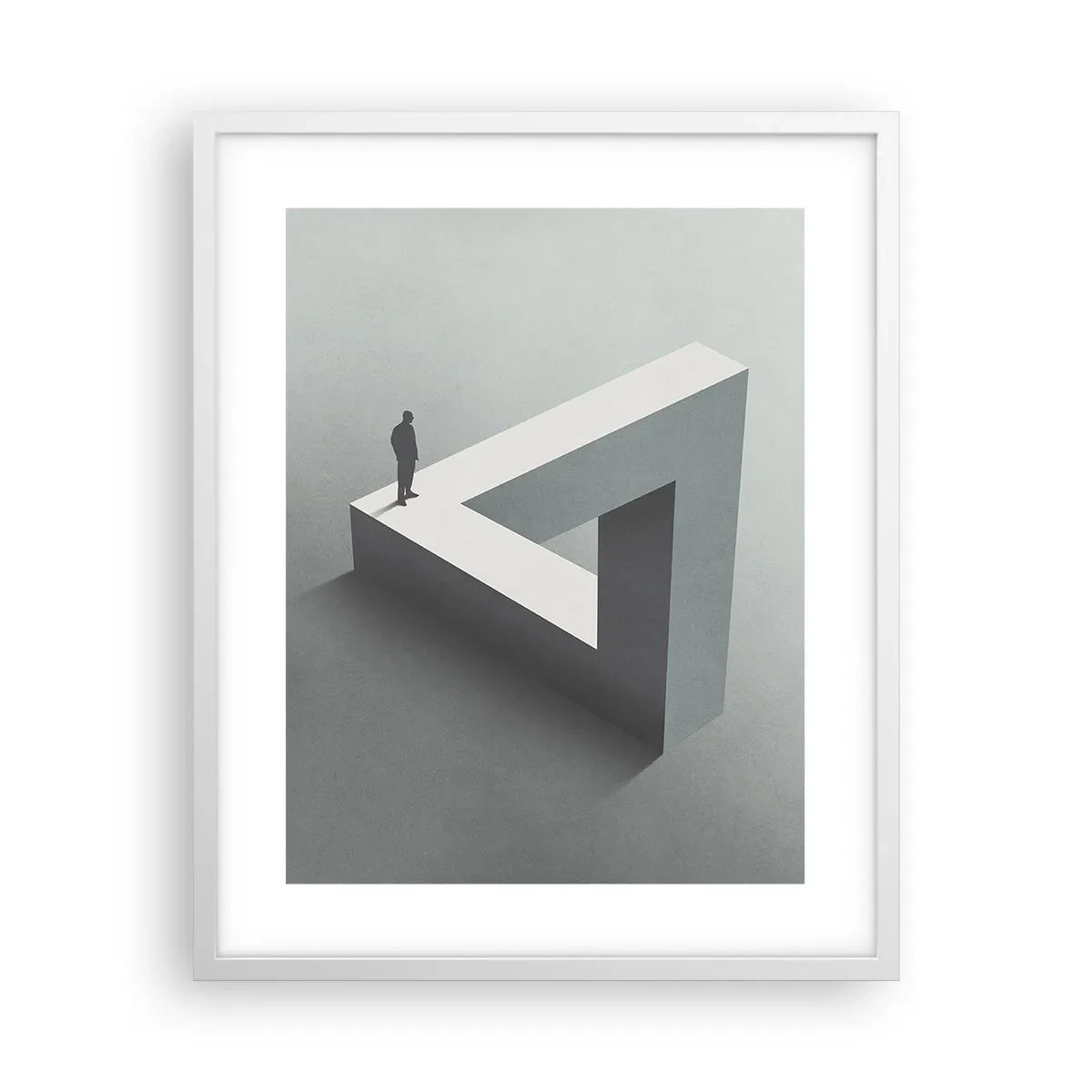 Plakat i hvid ramme - Og dog er det muligt - 40x50 cm