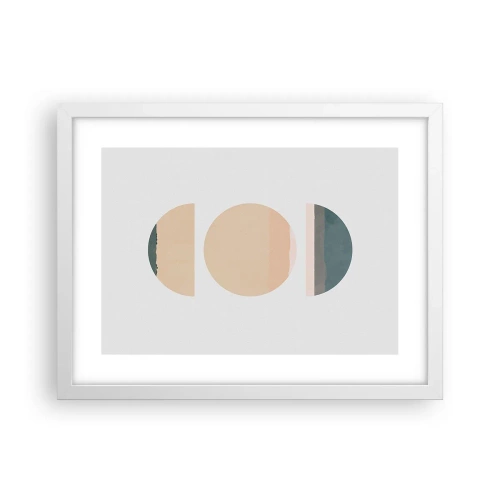 Plakat i hvid ramme - Hjul for hjul - 40x30 cm