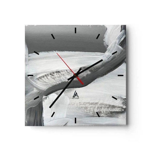 Vægur, Uret - Med beslutsom bevægelse - 30x30 cm