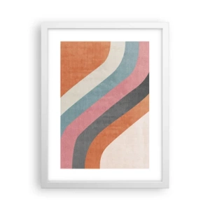 Plakat i hvid ramme - Diagonal komposition - bevægelse - 30x40 cm