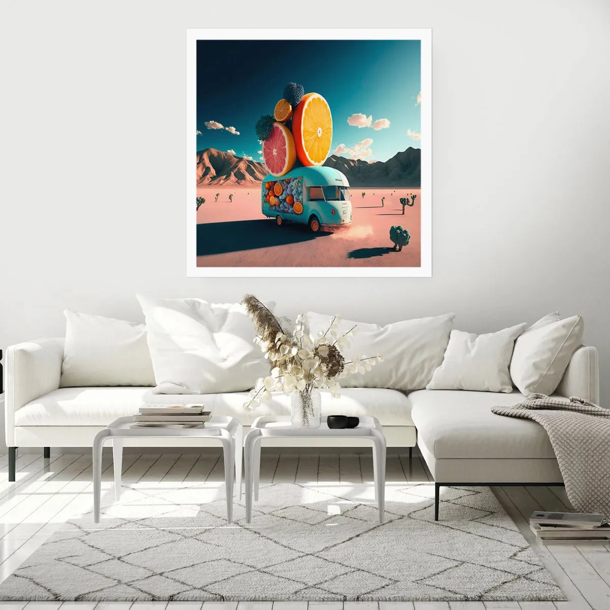 Plakat - En smag af ferie - 50x50 cm