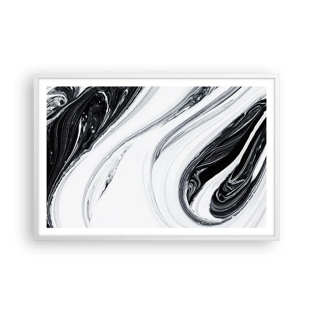 Plakat i hvid ramme - Kombination af modsætninger - 91x61 cm