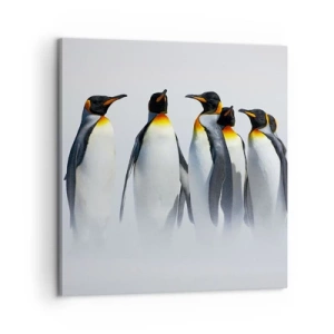 Lærredstryk - Billede på lærred - Møde i aftenkjole - 60x60 cm