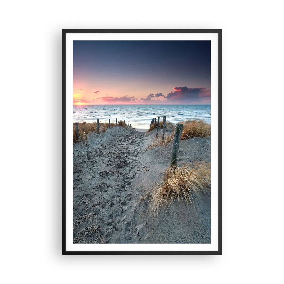 Plakat i sort ramme - Du har udgydt en regnbue af strålende pragt.... - 70x100 cm