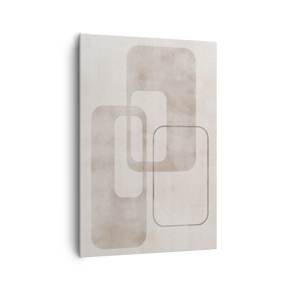 Lærredstryk - Billede på lærred - Geometrisk fuga - 70x100 cm