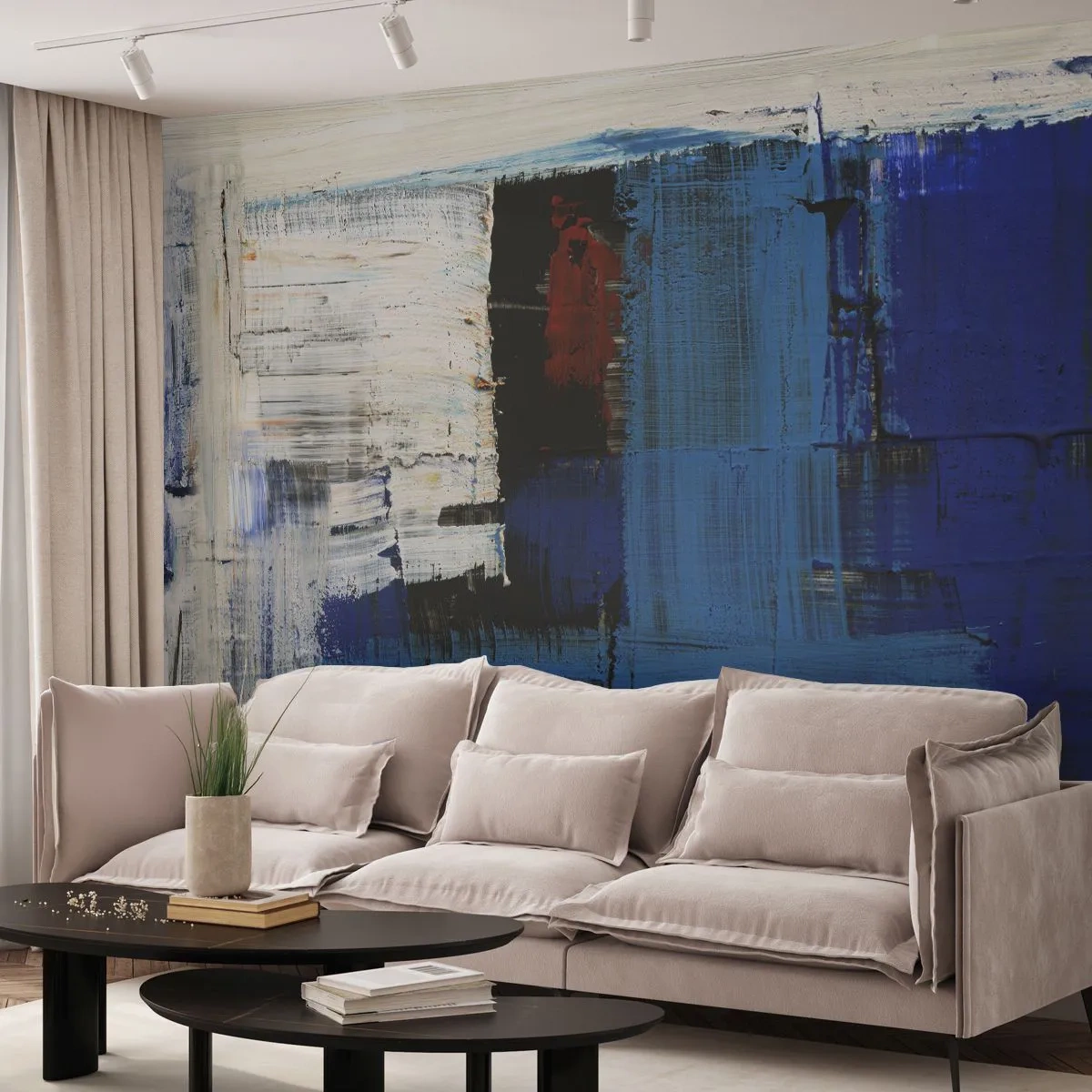 Fototapet Premium Sand - Det blås hemmelighed - Abstraktion, Stykke, Modernitet - 150x105 cm