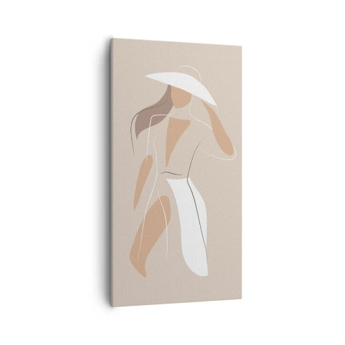 Lærredstryk - Billede på lærred - Mode er sjovt - 55x100 cm