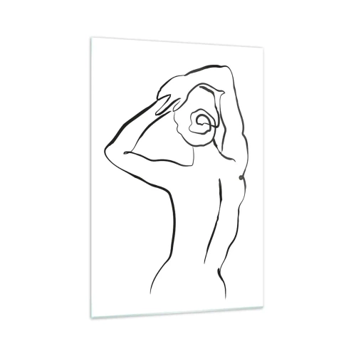 Billede på glas - Handling om morgenen - 70x100 cm