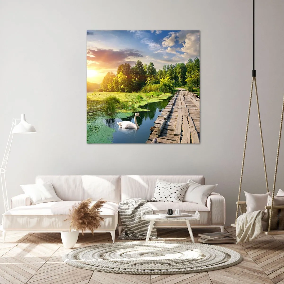 Lærredstryk - Billede på lærred - Sommer, sommer overalt - 30x30 cm