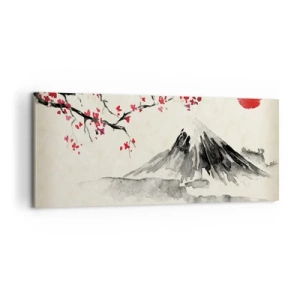 Lærredstryk - Billede på lærred - Bliv forelsket i Japan - 100x40 cm