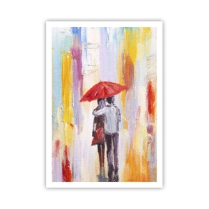 Plakat - Lad det regne  mere - 70x100 cm