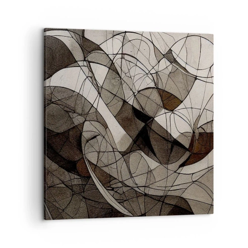 Lærredstryk - Billede på lærred - Cirkulation af jordens farver - 50x50 cm