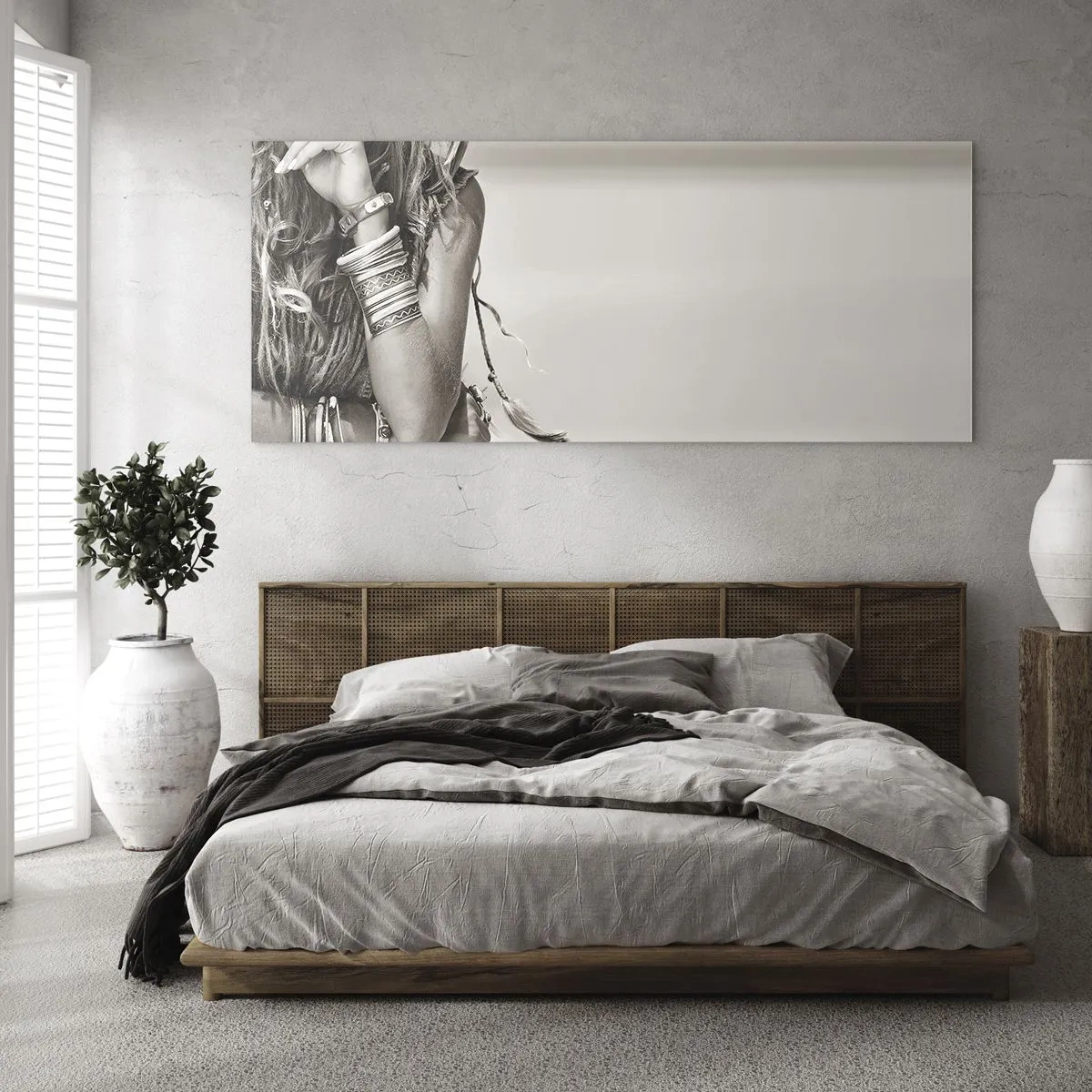 Billede på glas - Som en pige - 160x50 cm