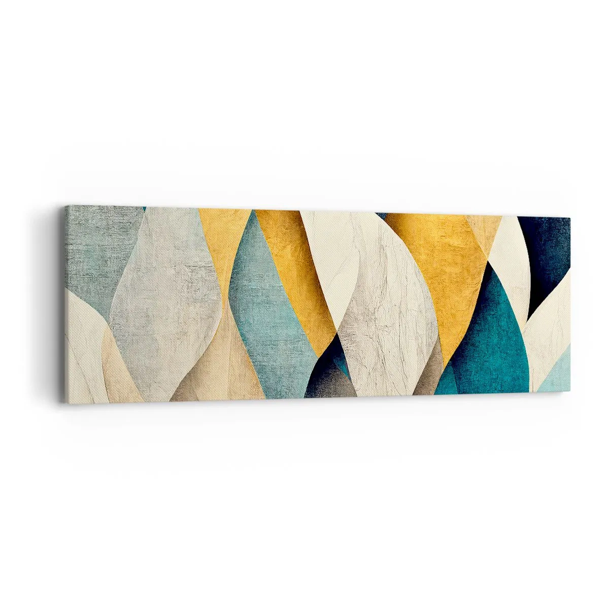 Lærredstryk - Billede på lærred - Rytme og bølger - 90x30 cm