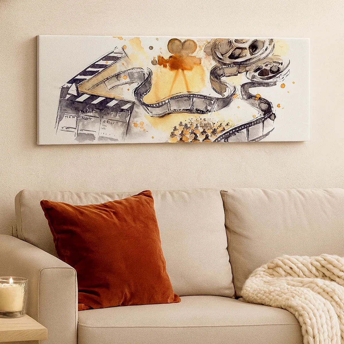 Lærredstryk - Billede på lærred - I drømmeland - 30x30 cm