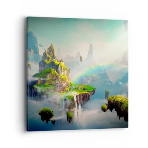 Lærredstryk - Billede på lærred - Midden - lykkelige øer - 40x40 cm