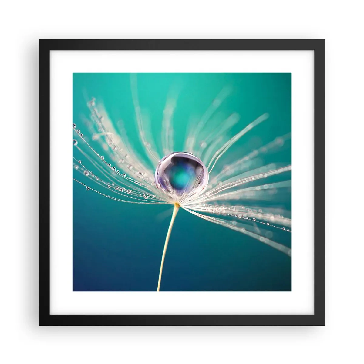 Plakat i sort ramme - Mystisk øjeblik - 40x40 cm