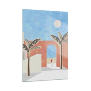 Billede på glas - En arabisk dag - 50x70 cm