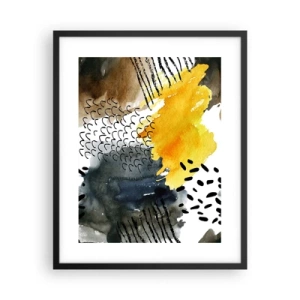 Plakat i sort ramme - Et møde mellem elementerne - 40x50 cm