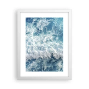 Plakat i hvid ramme - Glædeligt og i spring - 30x40 cm